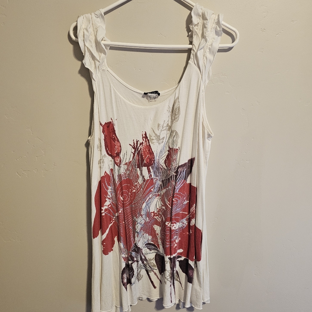 White tank top.